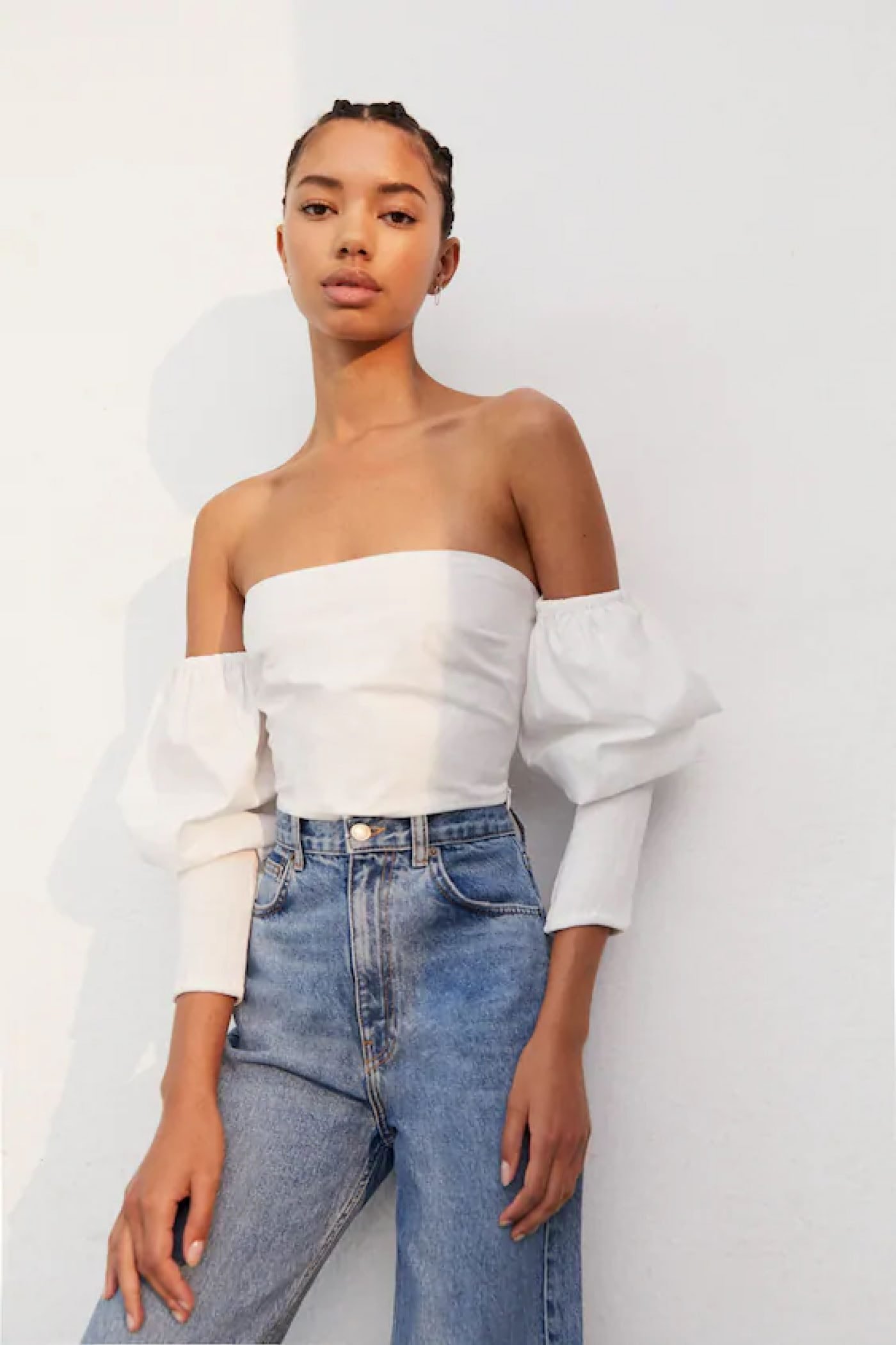 Strapless crop top